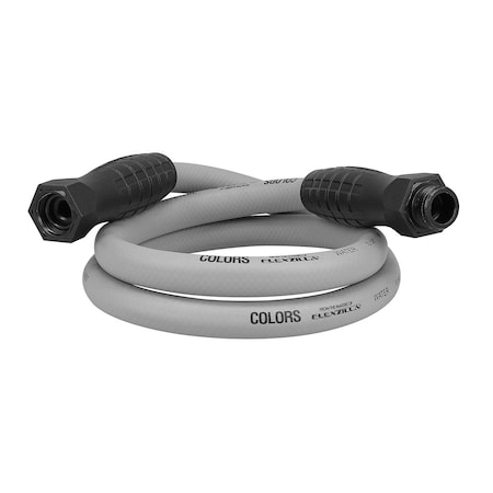 Colors 5/8 in ID x 5 ft L SwivelGrip Garden Hose, Slate Grey HFZC505GYS-E